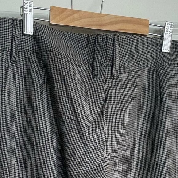 Dolce & Gabbana Women Capri Pants in Houndstooth W Calfskin Details Sz 42 US 10 - Picture 8 of 16
